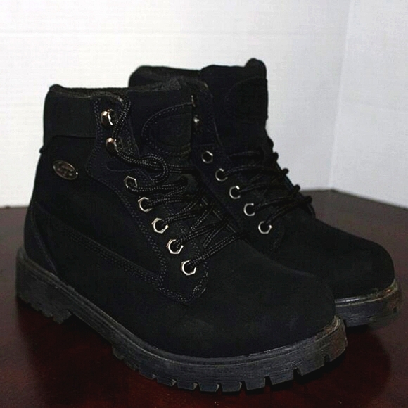 Combat Boots NWOT Lugz Black Lace-Up Boots - Size 6.5 - Picture 1 of 10
